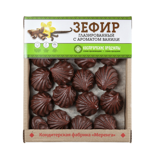 Зефир глазированный с ароматом ванили